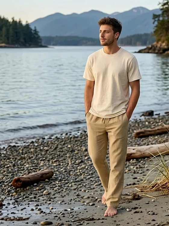 Efforts – Mens/Unisex Hemp Drawstring Pants Men Efforts Eco-Essentials Efforts - Mens/Unisex Hemp Drawstring Pants