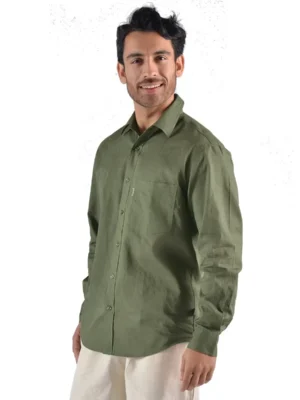 Efforts – Hemp Long Sleeve Dress Shirt CLOTHING - MENS Designed in Canada