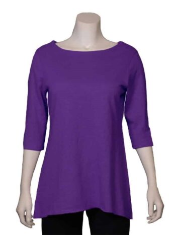 Efforts – Hemp 3/4 Sleeve Fluid Top Tops & Blouses Efforts Eco-Essentials Efforts – Hemp 3/4 Sleeve Fluid Top Tops & Blouses Efforts Eco-Essentials