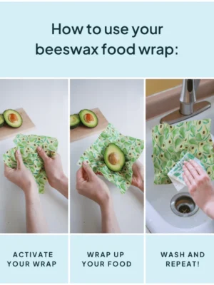 Nature Bee Beeswax Wraps – Variety Pack Household Designed in Canada Nature Bee Beeswax Wraps – Variety Pack Household Designed in Canada