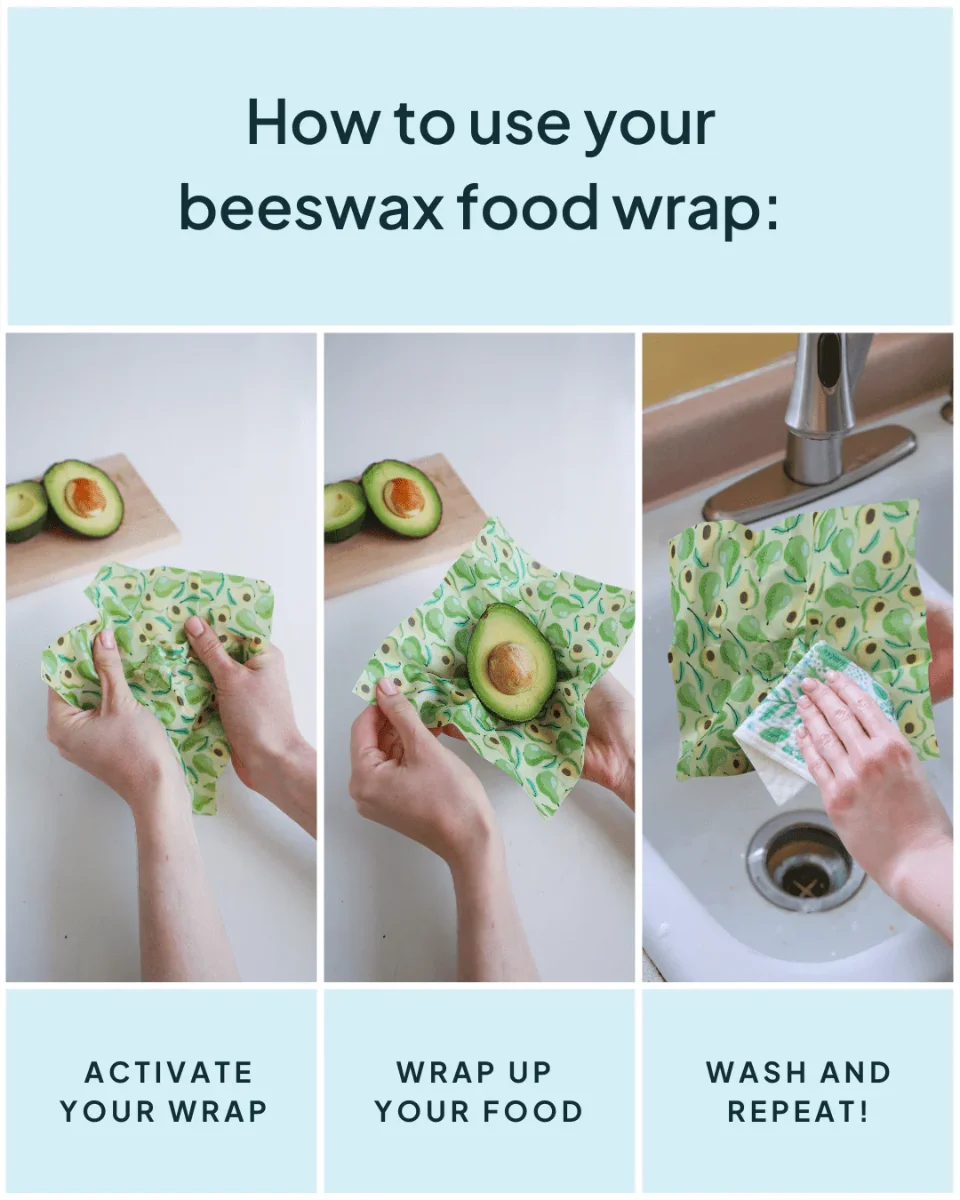 Nature Bee Beeswax Wraps – Variety Pack Household Designed in Canada Nature Bee Beeswax Wraps - Variety Pack - Image 4