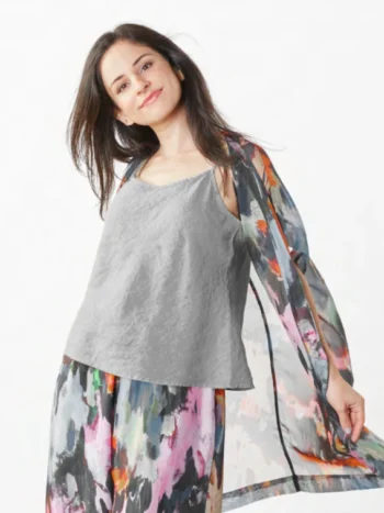 Bryn Walker - Lucy Tank - Light Linen
