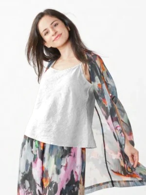 Bryn Walker - Lucy Tank - Light Linen