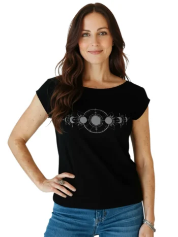Om Grown – Printed Tee – Moon Phases Tees & Tanks Designed in Canada Om Grown - Printed Tee - Moon Phases