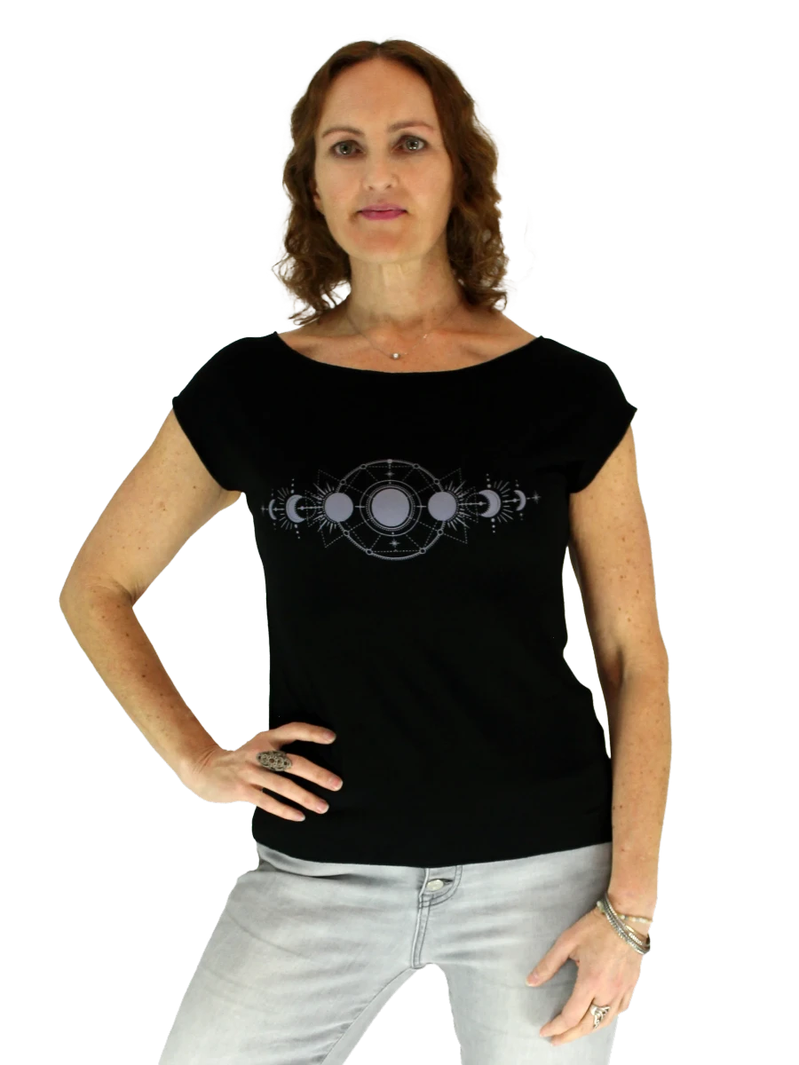 Om Grown – Printed Tee – Moon Phases Tees & Tanks Designed in Canada Om Grown - Printed Tee - Moon Phases