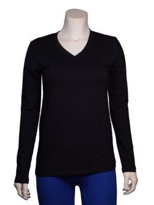 Efforts – Hemp Stretch Long Sleeved V-Neck Top Tees & Tanks Designed in Canada