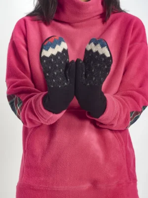 Preloved – Skye Mitts with Upcycled Wool Accessories Cotton