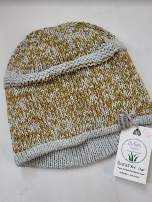 DarDars Handknits – Organic Cotton/Linen Reversible Hat Accessories Bamboo