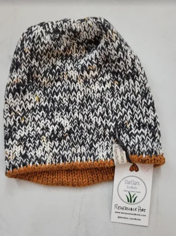 DarDars Handknits – Organic Cotton/Linen Reversible Hat Accessories Bamboo