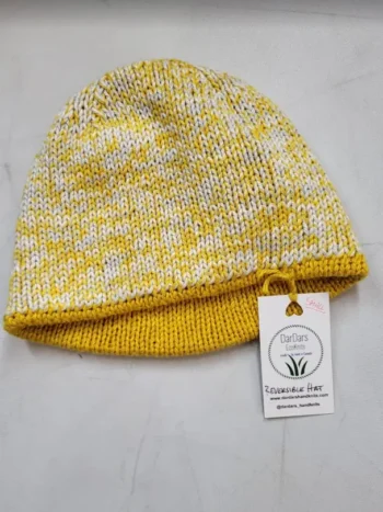 DarDars Handknits – Organic Cotton/Linen Reversible Hat Accessories Bamboo DarDars Handknits – Organic Cotton/Linen Reversible Hat Accessories Bamboo