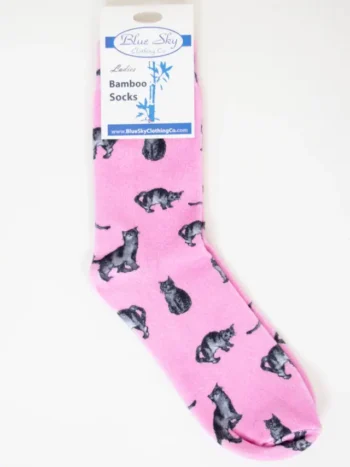 Blue Sky – Ladies Dress Sock – Printed Accessories Bamboo