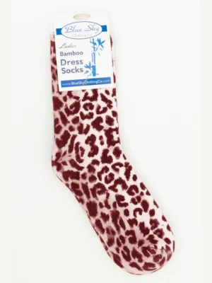 Blue Sky – Ladies Dress Sock – Printed Accessories Bamboo