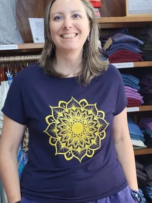 Om Grown – Boxy Tee – Mandala Tees & Tanks Designed in Canada Om Grown - Boxy Tee - Mandala