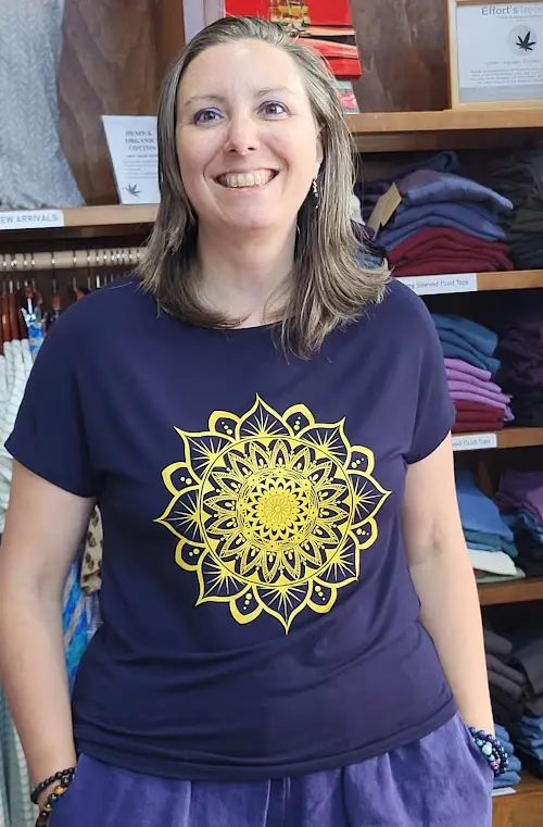 Om Grown – Boxy Tee – Mandala Tees & Tanks Designed in Canada Om Grown - Boxy Tee - Mandala
