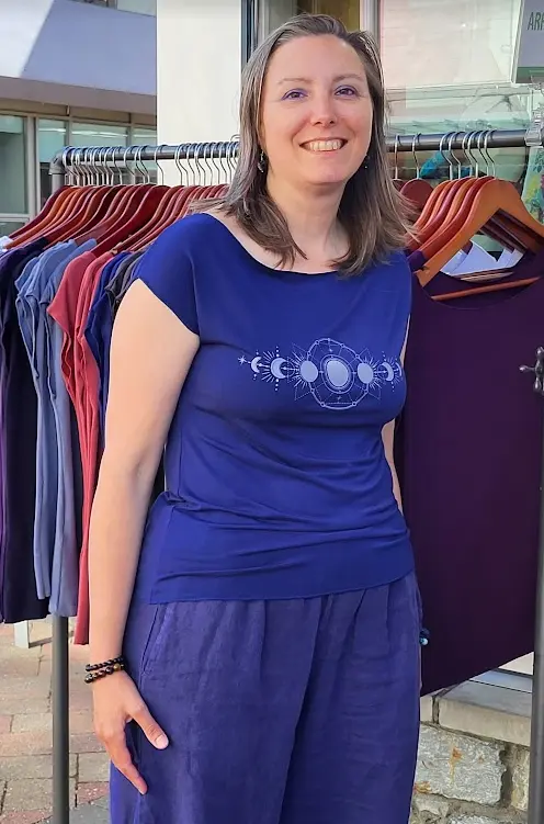 Om Grown – Printed Tee – Moon Phases Tees & Tanks Designed in Canada Om Grown - Printed Tee - Moon Phases - Image 2