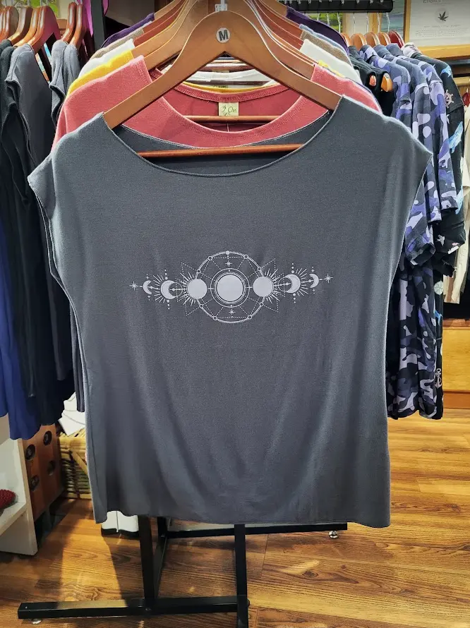 Om Grown – Printed Tee – Moon Phases Tees & Tanks Designed in Canada Om Grown - Printed Tee - Moon Phases - Image 3