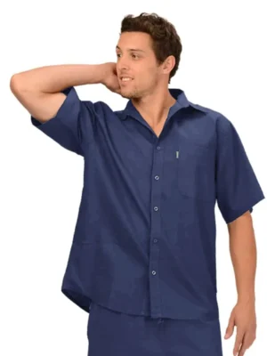 Efforts – Hemp Short Sleeve Dress Shirt CLOTHING - MENS Designed in Canada