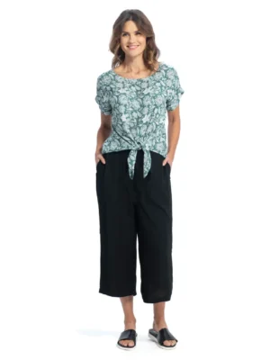 Alchemy Fashions - Tie Top Print - Rayon Crepe
