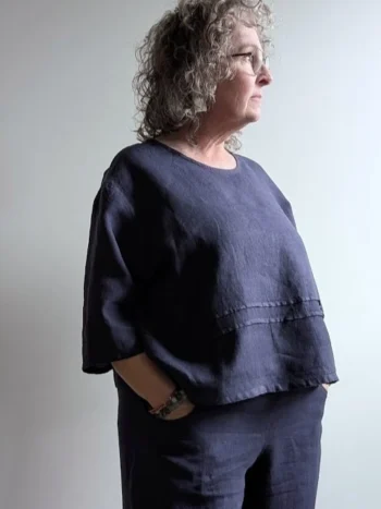 Bryn Walker – Pintuck Shirt – Light Linen Tops & Blouses Bryn Walker