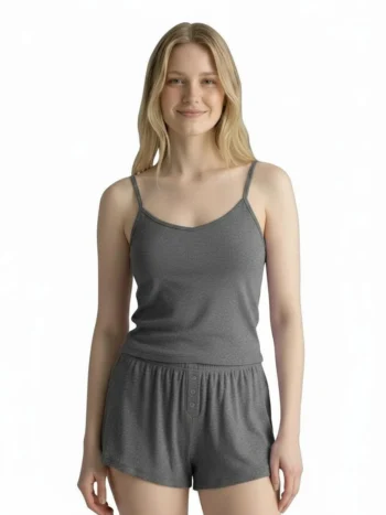 Om Grown – Shelly Rib Shorts Skirts & Shorts Designed in Canada