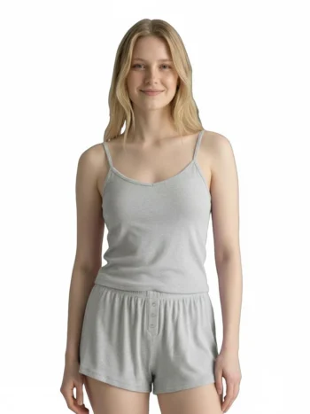 Om Grown – Shelly Rib Tank Sleepwear Designed in Canada
