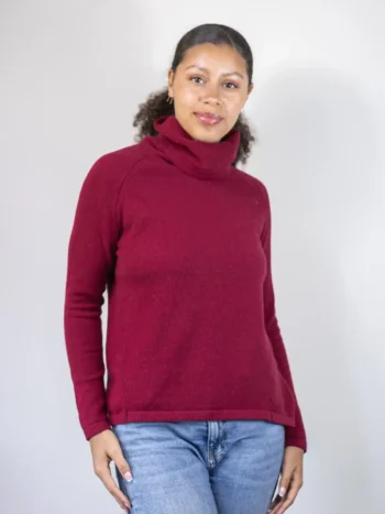 Echo Verde – Myna Mock Neck Sweater Sale Cashmere