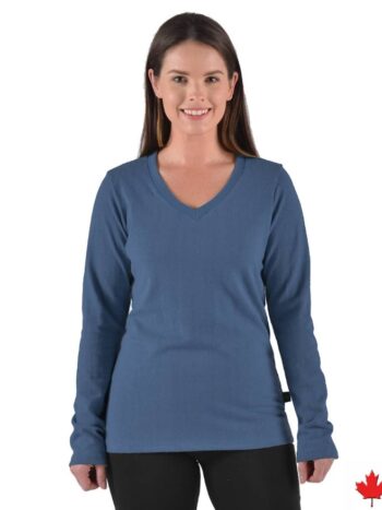 Efforts – Hemp Long Sleeve V-Neck Top Tees & Tanks Efforts Eco-Essentials Efforts – Hemp Long Sleeve V-Neck Top Tees & Tanks Efforts Eco-Essentials