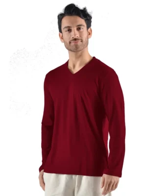 Efforts – Men’s/Unisex Bamboo Long Sleeve V-Neck T-shirt CLOTHING - MENS Bamboo