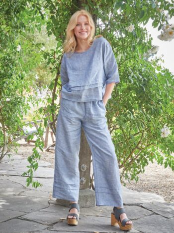 Bryn Walker – Pintuck Pant Crossdyed Linen Pants & Capri Pants Bryn Walker