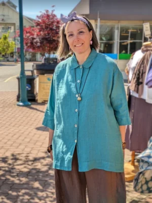 Bryn Walker – Gordon Shirt – Light Linen Tops & Blouses 100% linen