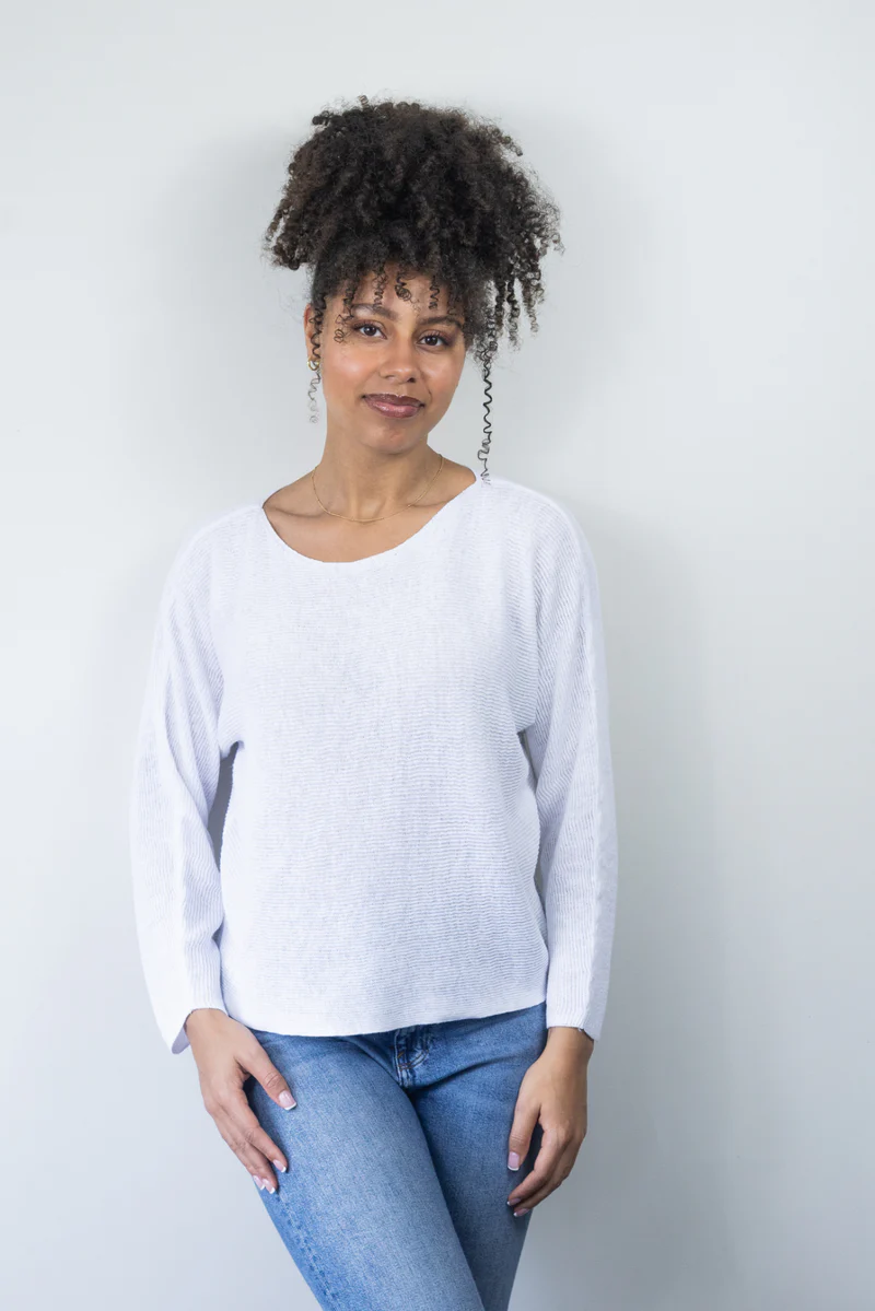 Echo Verde – Beach Comber Sweater – Linen/Organic Cotton Sweaters & Sweatshirts Designed in Canada Echo Verde - Beach Comber Sweater - Linen/Organic Cotton - Image 6
