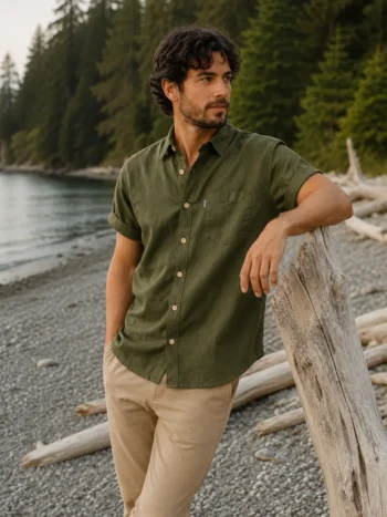 Efforts – Hemp Short Sleeve Shirt Men Designed in Canada