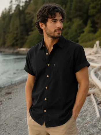 Efforts – Hemp Short Sleeve Shirt Men Designed in Canada Efforts - Hemp Short Sleeve Shirt