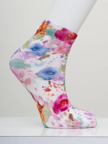 Blue Sky – Ladies Printed Ankle Socks Accessories Bamboo