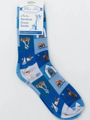 Blue Sky – Mens Dress Sock – Printed Accessories Bamboo