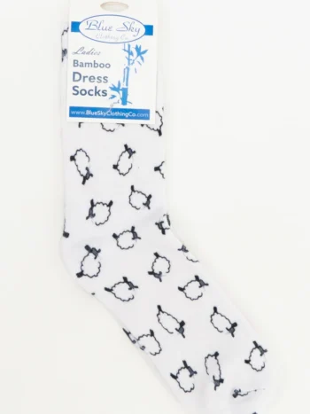 Blue Sky – Ladies Dress Sock – Printed Accessories Bamboo