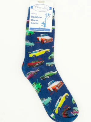 Blue Sky - Mens Dress Sock - Printed