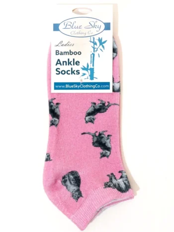 Blue Sky – Ladies Printed Ankle Socks Accessories Bamboo Blue Sky – Ladies Printed Ankle Socks Accessories Bamboo