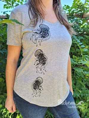 Pachena Womens Bamboo Tee HG baby jellies