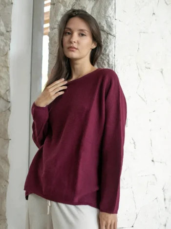 Echo Verde - Easy Crew Crepe Ribbed Sweater