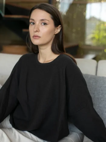 Echo Verde โ Easy Crew Crepe Ribbed Sweater Sweaters & Sweatshirts Designed in Canada Echo Verde โ Easy Crew Crepe Ribbed Sweater Sweaters & Sweatshirts Designed in Canada