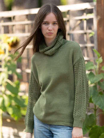 Echo Verde – Calla Novelty Cowl Sweaters & Sweatshirts Designed in Canada