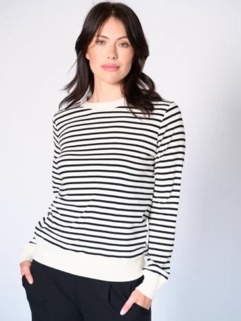 Preloved โ Genevieve Stripe Crew Neck Top Tees & Tanks Designed in Canada Preloved โ Genevieve Stripe Crew Neck Top Tees & Tanks Designed in Canada