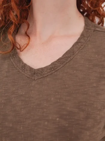 Old Ranch – Layla Organic V-Neck Top Tees & Tanks Fair Trade