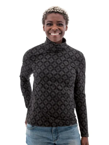 Old Ranch - Mariela Organic Geo Print Turtleneck