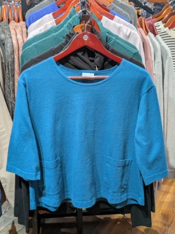 Bryn Walker โ 3/4 Sleeve Boxy Shirt โ Pacific Cotton Tees & Tanks Bryn Walker Bryn Walker โ 3/4 Sleeve Boxy Shirt โ Pacific Cotton Tees & Tanks Bryn Walker