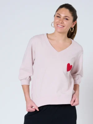 Preloved – Anja V-Neck Sweatshirt Sweaters & Sweatshirts 100% cotton Preloved - Anja V-Neck Sweatshirt