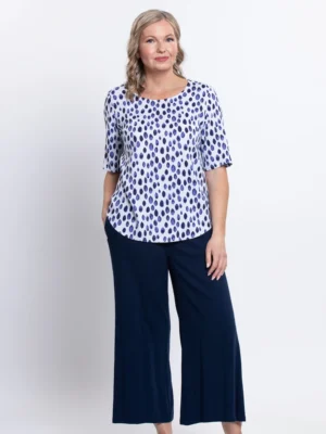 Blue Sky – Liza Top Printed Tops & Blouses 3/4 Sleeve