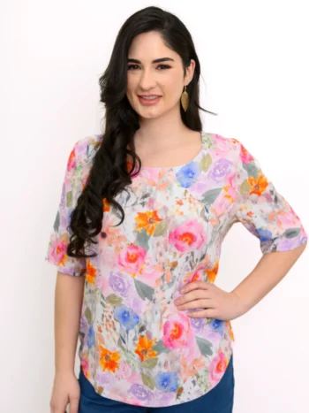 Blue Sky – Liza Top Printed Tops & Blouses Bamboo