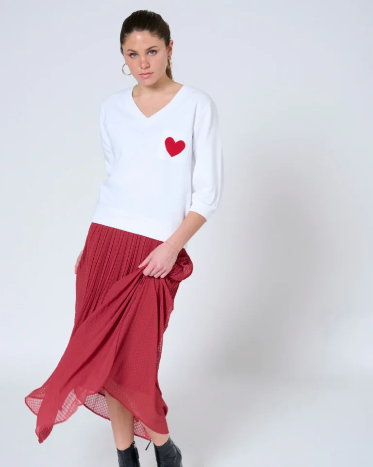 Anja V-Neck White